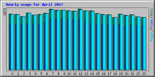 Hourly usage for April 2017